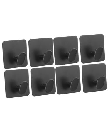 Cabilock 8 Pcs Bathroom Towel Hook Towel Rack Towel Holder Door Hook Hooks for Hanging Heavy Wall Hanging 5X5X3CMx2pcs Blackx2pcs
