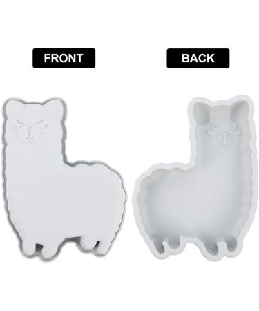 2pcs Silicone Mold DIY Mold Treat Silicone Ice Cube Trays Animal Cake Fudge Making Mold Dessert Silicone Loaf Alpaca Candy Mold De para Gelatinas Fondant Silica Gel Chiffon Cartoon 21.2X16.2X3CM Assorted Color 3 - Buy Online on SooperMarket.com