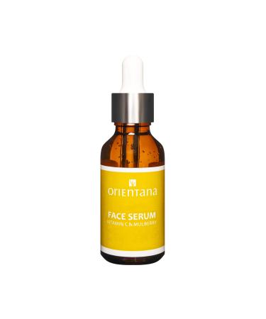 Orientana - Face Serum Vitamin C & Mulberry | Natural Vegan | Anti Aging Moisturiser Redness Pigmentation & Dark Spot Treatment | Hydrating Firming & Brightening Skin - 30ml