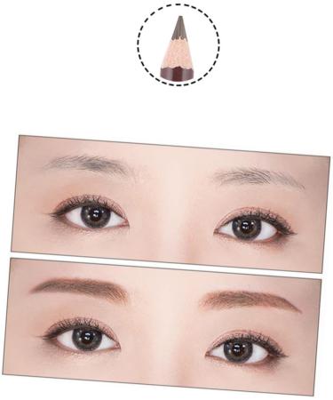 MUSISALY 2pcs Long Lasting Eyebrow Pencils Matte Eyeliner Pencil with Sharpener Eye Brow Pencils Kit Wooden - Buy Online on SooperMarket.com