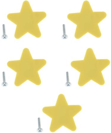 B Blesiya Cute Silicone Cabinet Knobs Handle Lovely Drawer Pull for Children Rooms Dresser Cupboard Yellow Star_S - Buy Online on SooperMarket.com