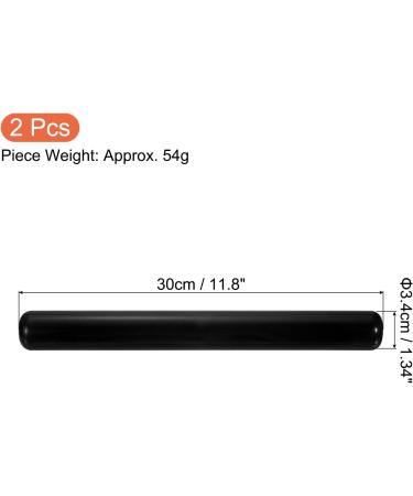 Junior Relay Track Batons - Plastic Tube Running Stick for Outdoor Athletics - Black - Buy Online on SooperMarket.com