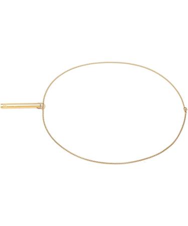 Breathing Exercise Necklace Relieving Stress Mindful Necklace Increasing Lung Volume Skinfriendly Steel for Men Daily Wear (Gold) - Buy Online on SooperMarket.com