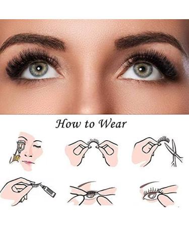 Desikixudy 3 Pairs 3D Lashes Natural False Eyelashes Dramatic Fluffy Soft Wispy Volume Reusable Eyelash 306 - Buy Online on SooperMarket.com