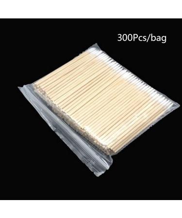 Kisbeibi Biodegradable Cotton Swabs - 300 Pack Natural Wooden Sticks for Ear Cleaning Makeup & Daily Use - Eco-Friendly Pointed Q-Tips - Buy Online on SooperMarket.com