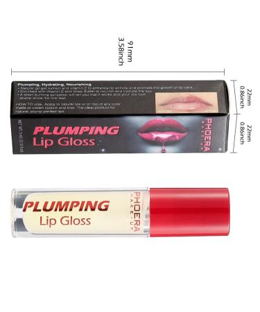Phoera Lip Plumping Gloss | Natural Lip Care with Vitamin E Shea Butter & Cinnamon Oil for Fuller Softer Lips - Buy Online on SooperMarket.com