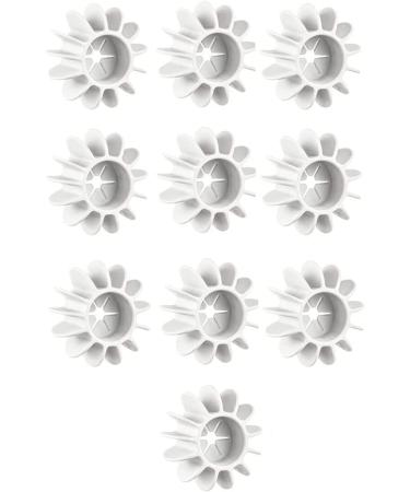 10Pcs Anti-Winding Washing Machine Ball Laundry Ball Laundry Dryer Balls Reusable Silicone Soft Washing Balls Alternative for Quick Washing Washing Machine (White)