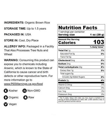 Organic Brown Rice Flour 1.5 lbs - Non-GMO, Finely Ground & Untreated - Vegan & Kosher - High Protein, Sodium Free - Buy Online on SooperMarket.com