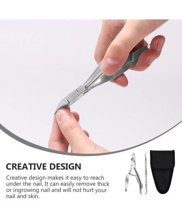 1 Set Manicure 2-piece Set Pedicure Clippers Pedicure Cuticle Cuticle Shaver Dead Skin Scissor Pedicure Nail Trimmer Nail Tool 2 Piece Set Household Stainless Steel - Buy Online on SooperMarket.com