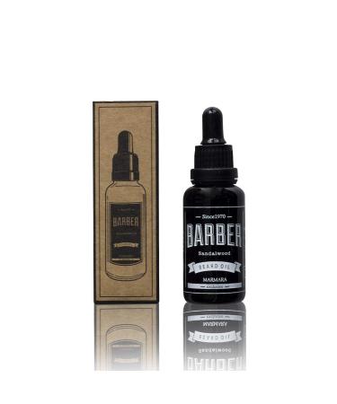 Barber Marmara Beard Oil 30ml Bart Oil for daily beard care from 3-day beard to full beard sandalwood beard care oil men extra gloss and suppleness.High quality beard oil men