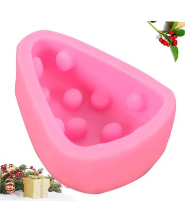 HOMSFOU Cupcakes Raclette Silicone Fondant Molds Silicone Chocolate Fondant Silicone Molds Silicone Pastry Mould Chocolate Cake Silicone Molds for Soap Fondant Mould Brownie 3D Non Stick 10.5x6.2x3.5cmcm Pink - Buy Online on SooperMarket.com