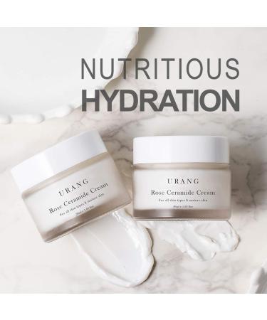 URANG Rose Ceramide Cream 1.69 oz | Organic Anti-Aging Moisturizer for Dry, Oily & Sensitive Skin - Buy Online on SooperMarket.com