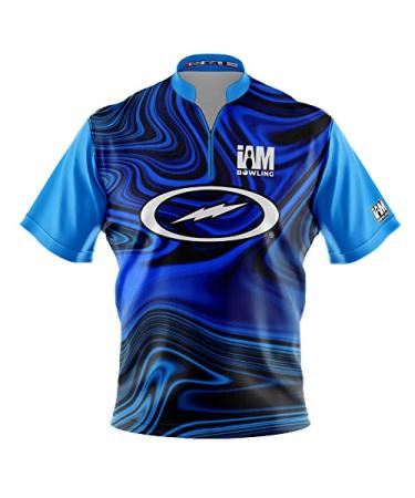 Logo Infusion Dye-Sublimated Bowling Jersey (Sash Collar) - I AM Bowling Fun Design 2035-ST -Storm X-Large