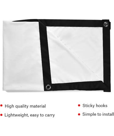 Portable 72-Inch Canvas Beamer Screen | Foldable Projector Canvas for Home Cinema | 60-100 Inch Projection Surface - Buy Online on SooperMarket.com