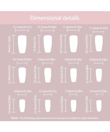 Ruarby 24x/Box Full Cover False Nails French Tip False Nails White French Press On Nails Artificial Nails Manicures Supplies - Buy Online on SooperMarket.com