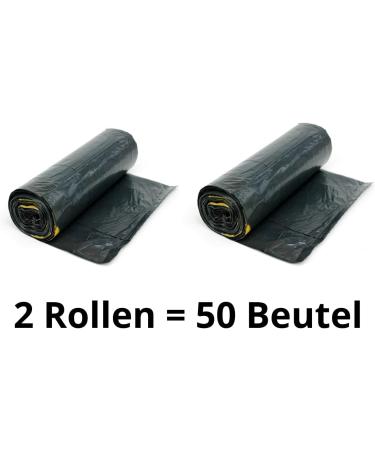 Tear-Resistant 120L Black Garbage Bags with Drawstring - 100% Recycled XXL Bags (50-1000 Count) | Eco-Friendly Shipping Worldwide - Buy Online on SooperMarket.com