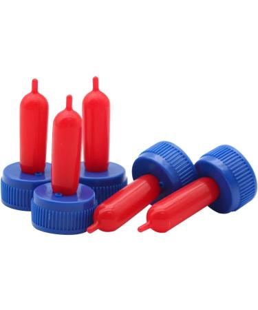 APlayfulBee Soft Silicone Goat Nipple 25Pcs - Blue | Farm Supplies for Sheep, Goat, Calf, Dog | Milk Bottle Topper for Efficient Feeding - Buy Online on SooperMarket.com
