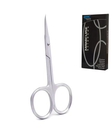 Nail Scissors Professional Cuticle Scissors Extra Strong Straight Curved Manicure Nail Art Scissors (CS-02)