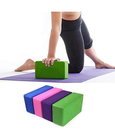 4pcs High Density EVA Foam Yoga Exercise Blocks for Enhanced Support - Buy Online on SooperMarket.com