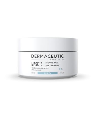 DermaCeutic Mask 15 - Glycolic & Salicylic Acid Face Mask for Deep Pore Cleansing | 50 ml - International Shipping Available - Buy Online on SooperMarket.com