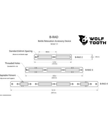 Wolf Tooth Components B-RAD Mounting Base - Medium | Shop Now - Buy Online on SooperMarket.com