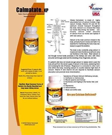 Calmatate XP - Super Absorbent Calcium & Magnesium Supplement Capsules (60 Count) - Buy Online on SooperMarket.com
