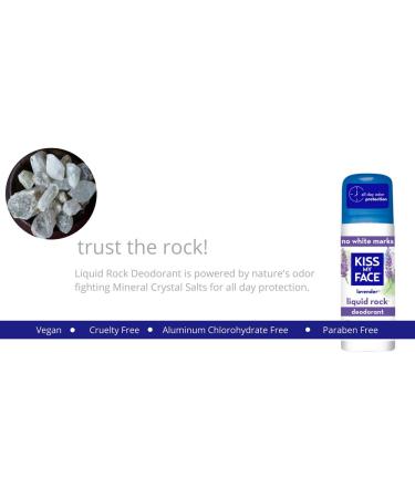 Kiss My Face Lavender Roll-On Deodorant 3 Oz 6 Pack - Aluminum-Free, Willow Bark & Mineral Crystal Salts Formula for Men and Women - Buy Online on SooperMarket.com