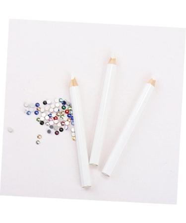 DOITOOL 48 Pcs Nail Point Drill Pencil Nail Dotting Pen Gems Picking Pen Nail Art Gems Diy Nail Art Gems Picker Pen Wax Pencil Nail Point Pen Crayons White Nail Sticker Drill Manicure Wood - Buy Online on SooperMarket.com