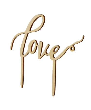 ROSENICE Love Cake Topper Wedding Engagement Cake Topper Decoration