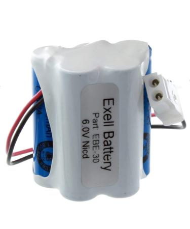 Exell Emergency Lighting Battery Replaces GE 6040100560410C5 NIC0099 Lithonia ENB06006 Prescolite E1875-01-00E82082100ENB06006 Sanyo 100502SE Schlumberger TU89UNIGUNVISUAL Reader