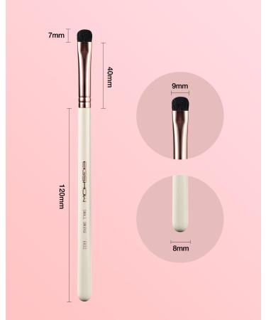 Small Smudge Brush - Professional Eyeshadow Brush for Smudging & Blending | Premium Synthetic Bristles - Ivory E832H - Buy Online on SooperMarket.com