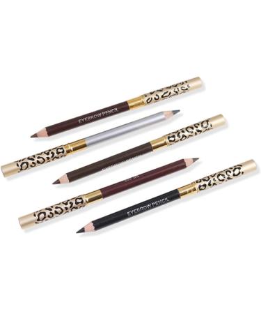 FOYTOKI 2pcs Pencils Leopard Lash Brush Brow Gel Brow Brush Brow Makeup Eyeliner Wooden - Buy Online on SooperMarket.com