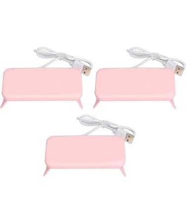 3Pcs Mini Nail Dryer Professional Nail Light Curing Gel LED Dryer Mouse Shape LED Nail Lamp Portable Nail Lamp Gel Polish Light for Nail Salon Home Travel (Roseate) - Buy Online on SooperMarket.com