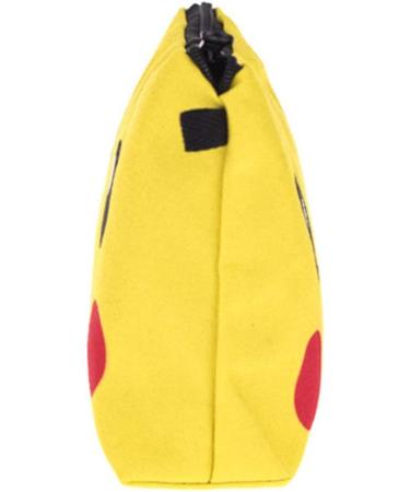 PREMYO Yellow Cosmetic Bag - Small Makeup Bag for Women & Pencil Case | Stylish Handbag Essential - Buy Online on SooperMarket.com