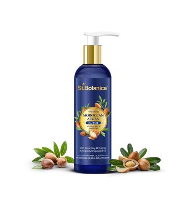 StBotanica Moroccan Argan Hair Oil (With Pure Argan Jojoba Almond Castor Olive Avocado Rosemary Oils) 200ml
