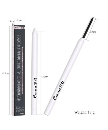 Yeweian Black White Eyeliner Pencil Set - Waterproof High Pigmented Eye Brightener Stick for Women - Matte Smooth Finish - Includes Built-in Sharpener - Buy Online on SooperMarket.com