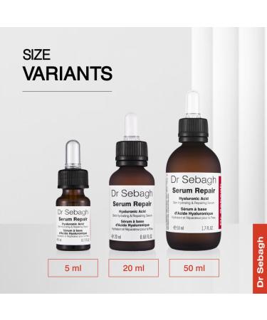Dr Sebagh Serum Repair Hyaluronic Acid - Hydrating Anti-Aging Facial Serum | 0.68 fl Oz - Boost Glow & Repair Skin - Buy Online on SooperMarket.com