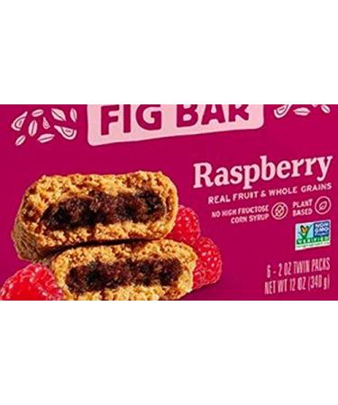 Nature's Bakery Whole Wheat Fig Bars - Raspberry Flavor | Real Fruit | Vegan & Non-GMO | 6 Twin Packs - 1 Box - Buy Online on SooperMarket.com
