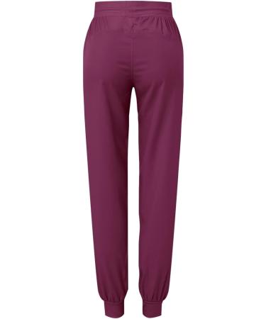 WILLBEST Joggers for Women Stretch Plain Jogging Tracksuit Bottoms Lounge Loose Fit Sweatpants Running Gym Workout Trouser Sweat Jog Pants Loungwear XXL 3233-djufh-wine-e - Buy Online on SooperMarket.com