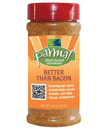 Parma! Vegan Parmesan Better Than Bacon Keto Gluten Free Plant Based Dairy Free Umami Cheese 3.5oz bottle