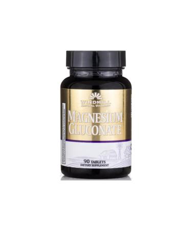 Windmill Magnesium Gluconate 500 mg 90 Tablets Per Bottle (5 Bottles)