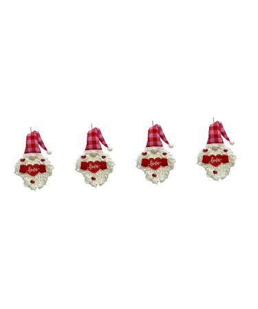 Cabilock 4pcs Faceless Old Man Pendant Ornament Desk Gnome Doll Valentines Day Gnome Household Wreath Elder