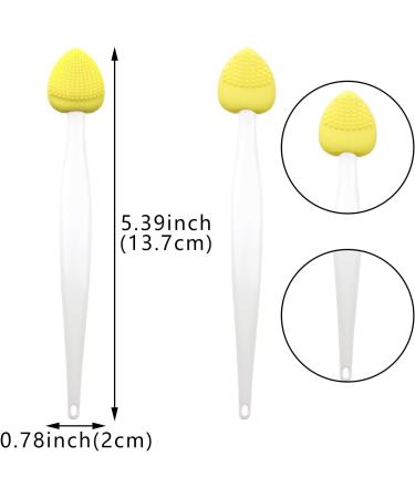12 Pack Lip Scrub Brush Double-Sided Silicone Portable Lip Scrub Exfoliating Brush Cleaning Scrubber Travel Skincare Lip Cleaning Tool for Men Women Dark Lips - Buy Online on SooperMarket.com