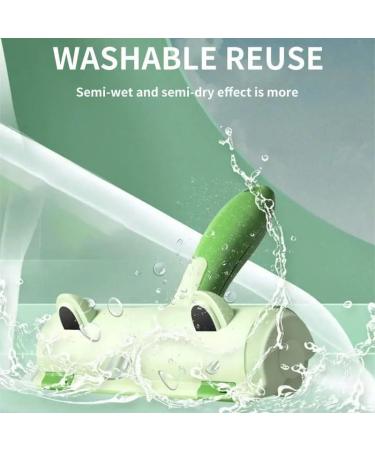 Duoqu Pet Hair Remover Roller - Reusable Frog Style Design for Clothes | Effective Green Hair Removal Tool - Buy Online on SooperMarket.com