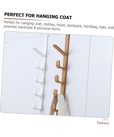 Cabilock 2pcs Transparent Hook Over The Door Wall Clothes Rack Door Coat Hanger Multi-Function Hook Back Door - Buy Online on SooperMarket.com