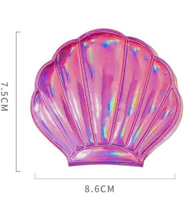 Luxshiny Rosy Seashell Foldable Hand Held Makeup Mirror - Double Sided Compact Portable Mirror - Buy Online on SooperMarket.com