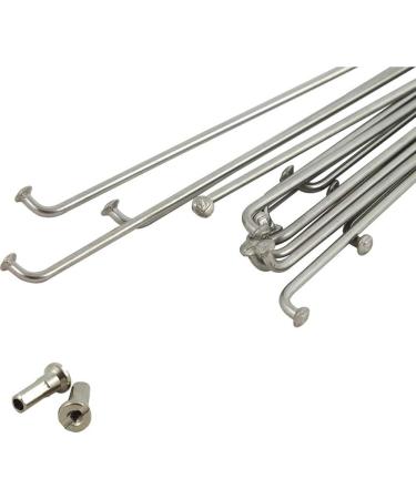 10 x 264MM Stainless Steel Bicycle Spokes with Nipples for 26inch/700C Wheels - High Strength Mountain & Road Bike Spokes - Buy Online on SooperMarket.com