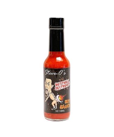 Steve-O's Hot Sauce - Destroyer Hot Sauce | With Garlic and Scorpion Naga Jolokia and Carolina Reaper Peppers (148 ml)