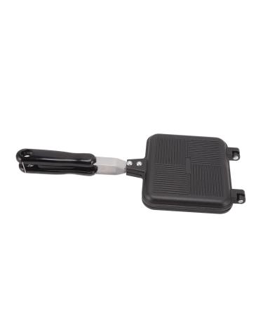 Double Handle Frying Pan Waffle Maker 37 16 4 Non Stick Frying Pan Double Sided Aluminium Alloy with Anti Scalding Handles Pancake Cooking Pot for Kitchen Breakfast