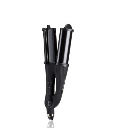 NuMe Pentacle 2-in-1 Deep Waver and Curling Wand - Professional Ceramic Hair Waver for Beachy Waves - Hair Crimper (Black) - Buy Online on SooperMarket.com